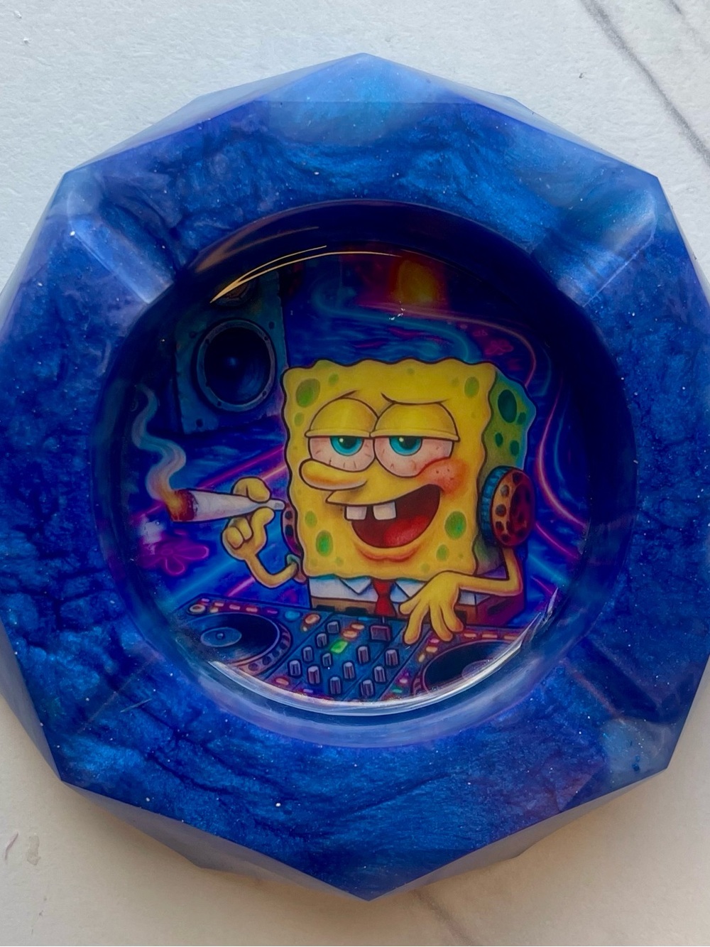 Baked DJ SpongeBob SquarePants Ashtray Cartoon Collectible
